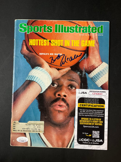 Bob McAdoo Sports Illustrated NBA JSA Certified Auto Buffalo Braves