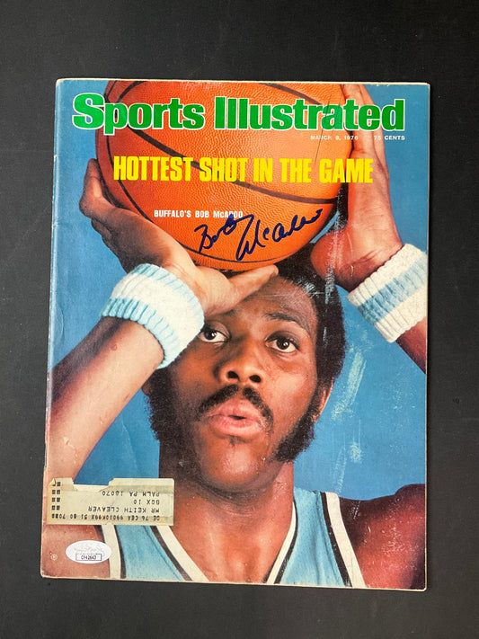 Bob McAdoo Sports Illustrated NBA JSA Certified Auto Buffalo Braves