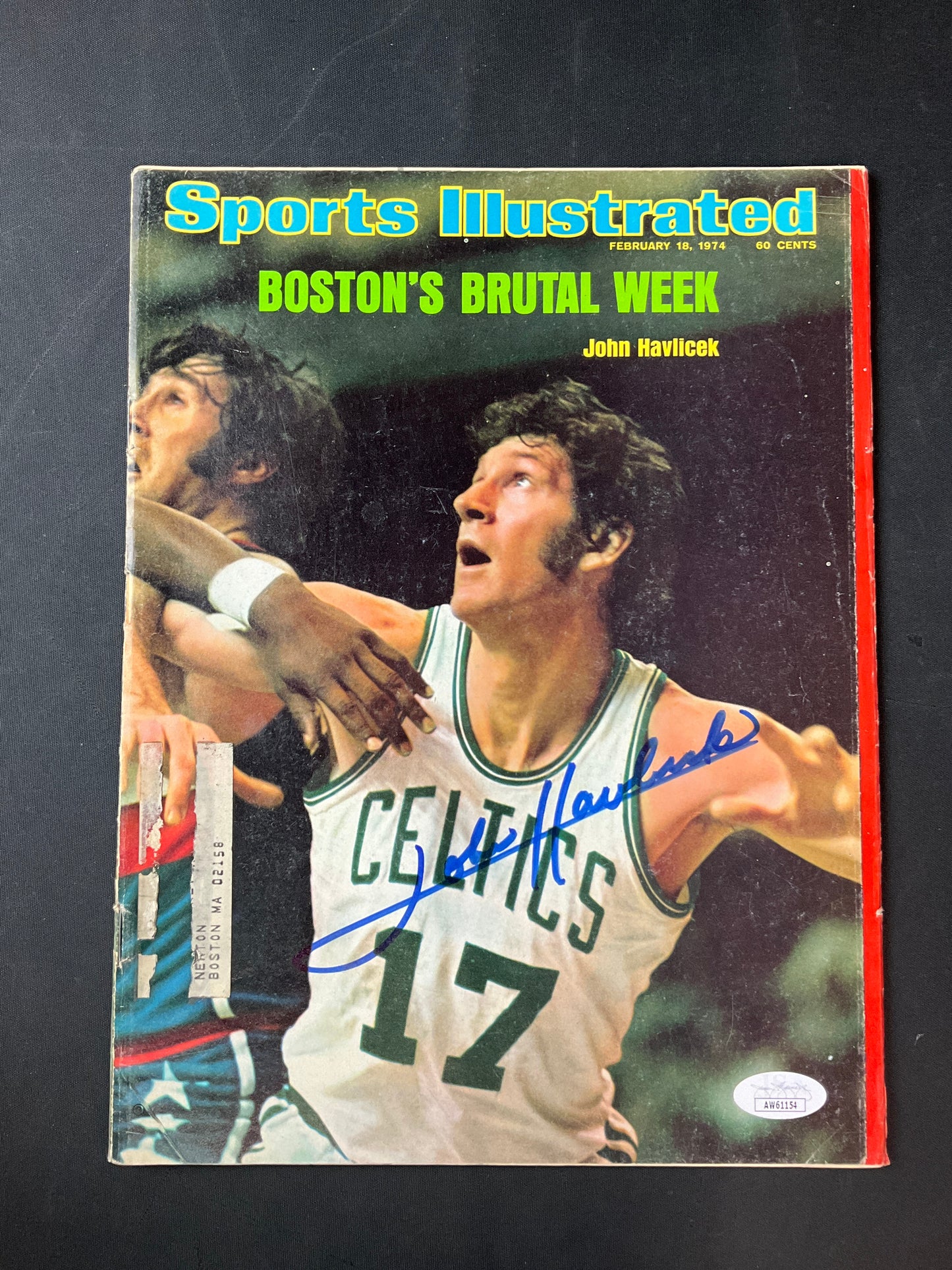 John Havlicek Signed Sports Illustrated NBA JSA Certified Auto Boston Celtics 1974