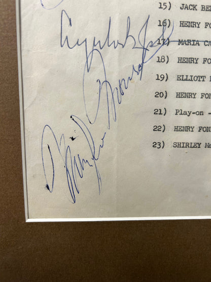 Marilyn Monroe SIGNED program from Happy Birthday Mr. President gala May 19th 1962 AMAZINGLY RARE!