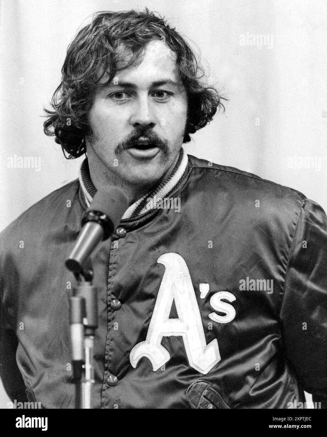Jim "Catfish" Hunter Original Warm-Up Jacket from Oakland A's circa 1974