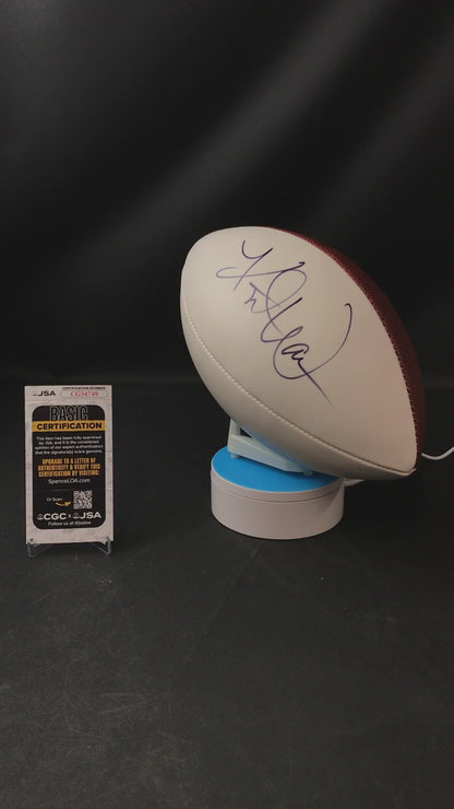 Kurt Warner Signed Wilson Football, brand New & JSA Certified Rams HOF